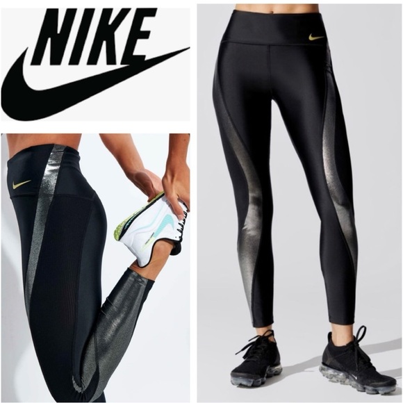 Nike NWT Icon Clash Speed 7/8 Reflective Print Running Leggings Size Small - Picture 1 of 16